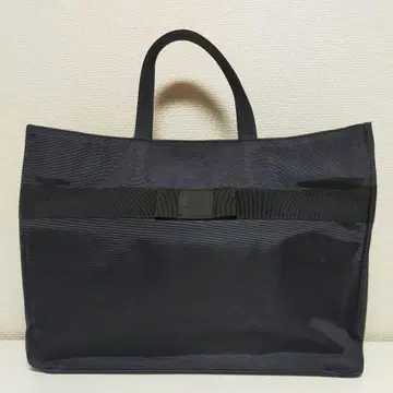 블랙 토트백 A4 대응 대용량