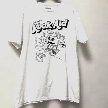 in4mation Kook-Aid 티셔츠 L 사이즈 화이트