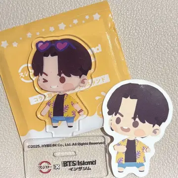 스시로 BTS Island 인더솜 구쿠 아크릴 스탠드 & 스티커