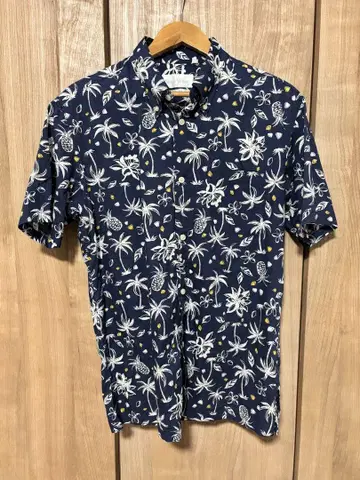 Shisa Wear 꽃무늬 알로하 셔츠 L