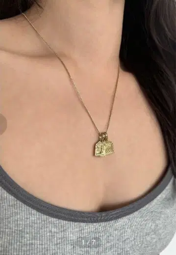 ALEXIA STAM Plate Necklace 316L 스테인리스
