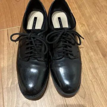 자라 블랙 레이스업 슈즈