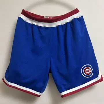 레어 미셸 앤드네스 MLB 시카고 컵스 하프 팬츠 L 파랑