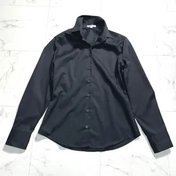 나라 까미체 긴팔 셔츠 블랙 검정