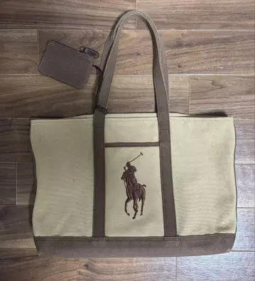 Ralph Lauren 토트백 베이지/브라운