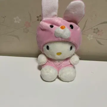 헬로키티 봉제 인형 토끼 인형옷 1998년 산리오 레어