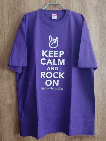 Rockon Social Club KEEPCALM 티셔츠 XL 새상품