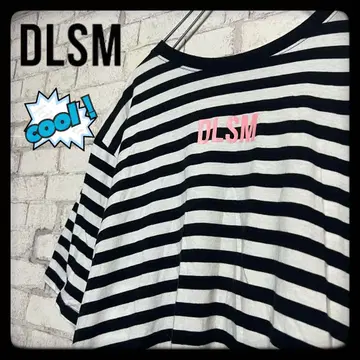 도메스틱 브랜드 DLSM 듀얼리즘 티셔츠 보더 빅 프린트