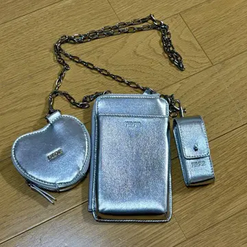 [FURFUR 퍼퍼] 3SET 멀티 숄더 실버