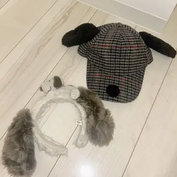 스누피 머리띠 캡