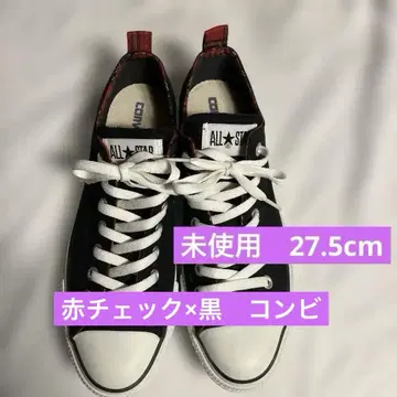 Converse ALL STAR 27.5 블랙 체크 미사용