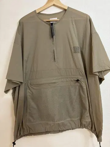 S.F.C HALF ZIP NYLON SHIRT / Beige L 사이즈