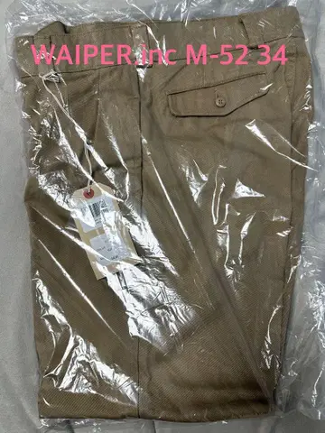 WAIPER inc M-52 투턱 치노 트라우저