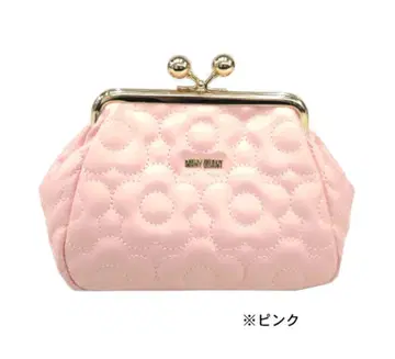 MARY QUANT 가마구치 파우치 핑크
