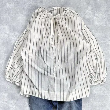 에부르 ebure 스트라이프 린넨 셔츠
