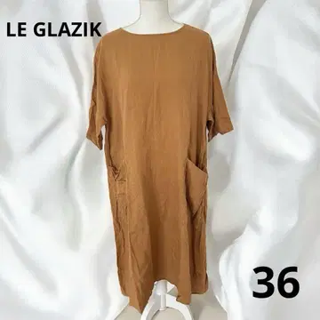 LE GLAZIK 르그라지크 린넨 100% 롱 원피스 36