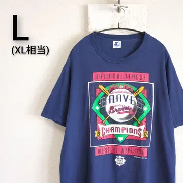 90s USA제 STARTER MLB 애틀랜타 브레이브스 티셔츠 XL