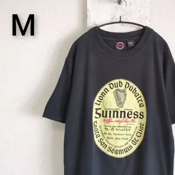 구제 의류 GUINNESS 기네스 티셔츠 블랙 라벨 로고 M