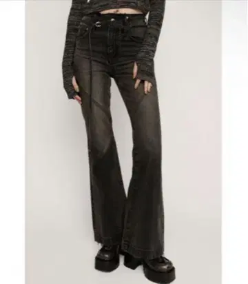 SLY JEANS JW FLARE PT-E 플레어 데님 팬츠 Y2K