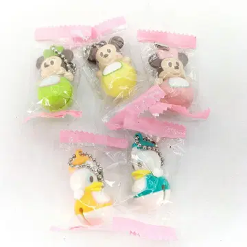 미개봉 디즈니 방울이 달린 오키아리가리 코시 공 체인 스트랩 5종