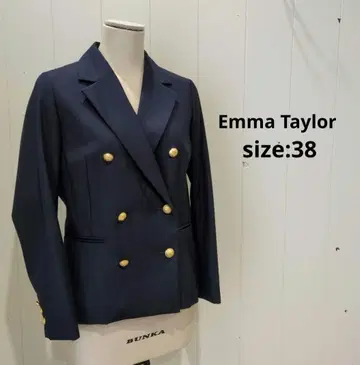 Emma Taylor 더블 네이비 테일러드 자켓
