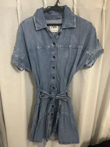 ZARA 데님 셔츠 원피스