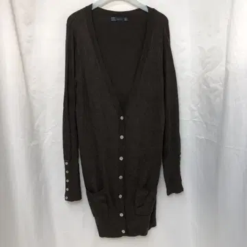 ZARA 자라 롱 가디건 브라운 7359