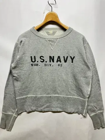 레미니센스 양쪽 V USARMY 스텐실 크루넥 맨투맨 그레이 S