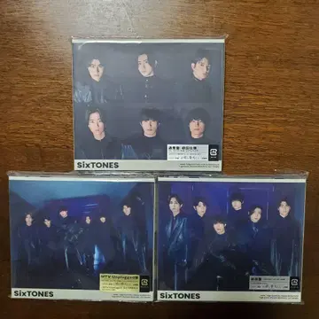 SixTONES 배리어 초회판 MTV판 일반ver 3형태 세트