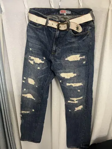 XLARGE 데미지 가공 청바지 32