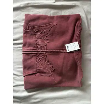 bless u pigment zip hoodie 레드 L 사이즈