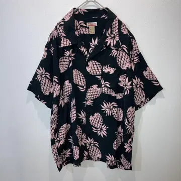 CUSHMAN 쿠시맨 반팔 알로하 셔츠 PINEAPPLE 사이즈 L