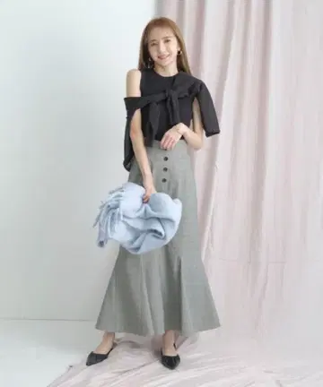 하이 웨스트 머메이드 스커트