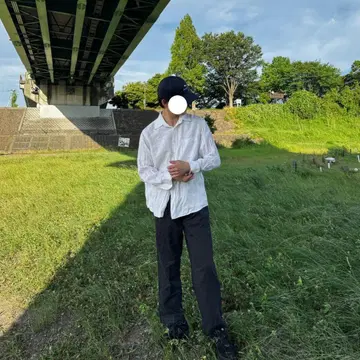 THE IRISH LINEN CO. 화이트 린넨 셔츠 M 사이즈