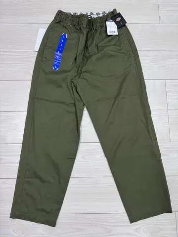 미사용 Dickies 여성용 셰프 팬츠 카키 L
