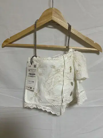 자라 자수 레이스 가방 미니 백