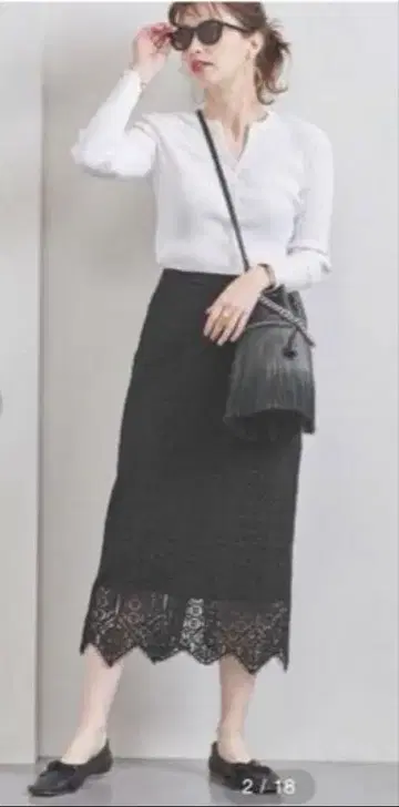 러셀 레이스 타이트 스커트