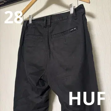 HUF 블랙 팬츠 치노 팬츠 봄/여름 HUF