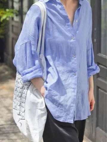 Spick and Span 80 린넨 카슈쿨 빅 셔츠