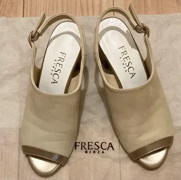 FRESCA 베이지 슬링백 샌들 22.5cm