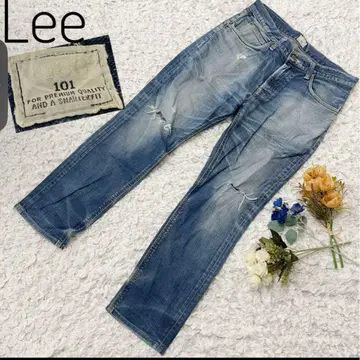 일본제 인기 Lee 리 101 데미지 데님 LM9301 W30 블루