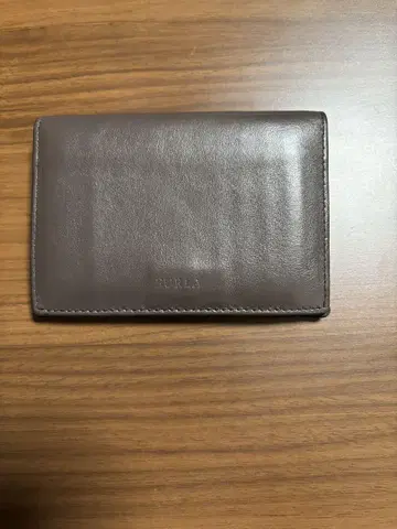 FURLA 브라운 가죽 명함지갑