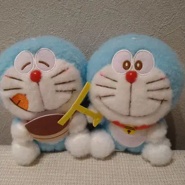 도라에몽 빨간 볼 봉제 인형 후와리 ver. 2종 세트