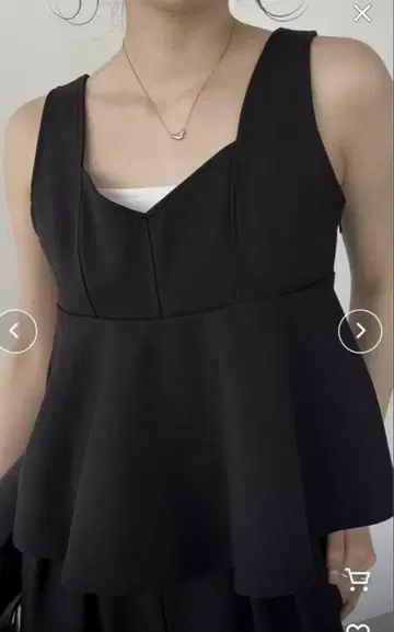 CAPRICIEUX LE'MAGE 페플럼 상의 플레어 디자인 뷔스티에