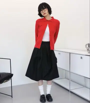 UNE MANSION 러블리 리본 벌룬 스커트