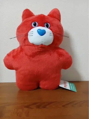 빨간 고양이 봉제 인형