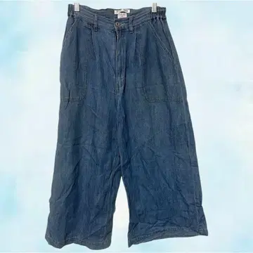 THE ORIGINAL INDIGO 와이드 팬츠 블루 여성용 데님