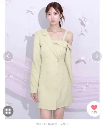 EATME 원숄더 테일러드 원피스
