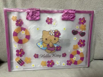 헬로키티 당첨 복권 일광화상 키티 산리오 복권 클리어 토트백