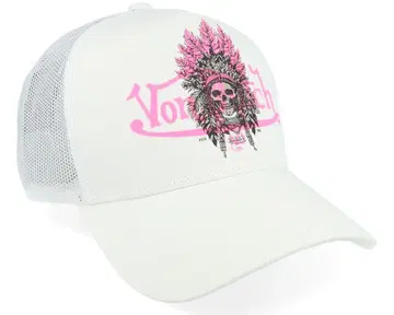 Von Dutch 스컬 프린트 캡 화이트